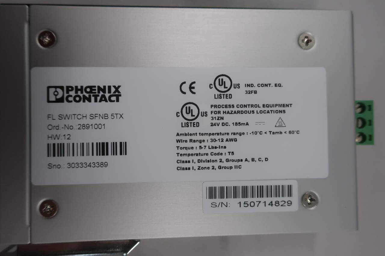 PHOENIX CONTACT 2891001 FL Switch SFNB 5TX