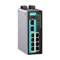 MOXA EDR-810-2GSFP Industrial Secure Router Switch--- NO VPN--- with 8 10/100BaseT(X) Ports, 2 1000BaseSFP Slots, 1 WAN, Firewall/NAT, -10 to 60C
