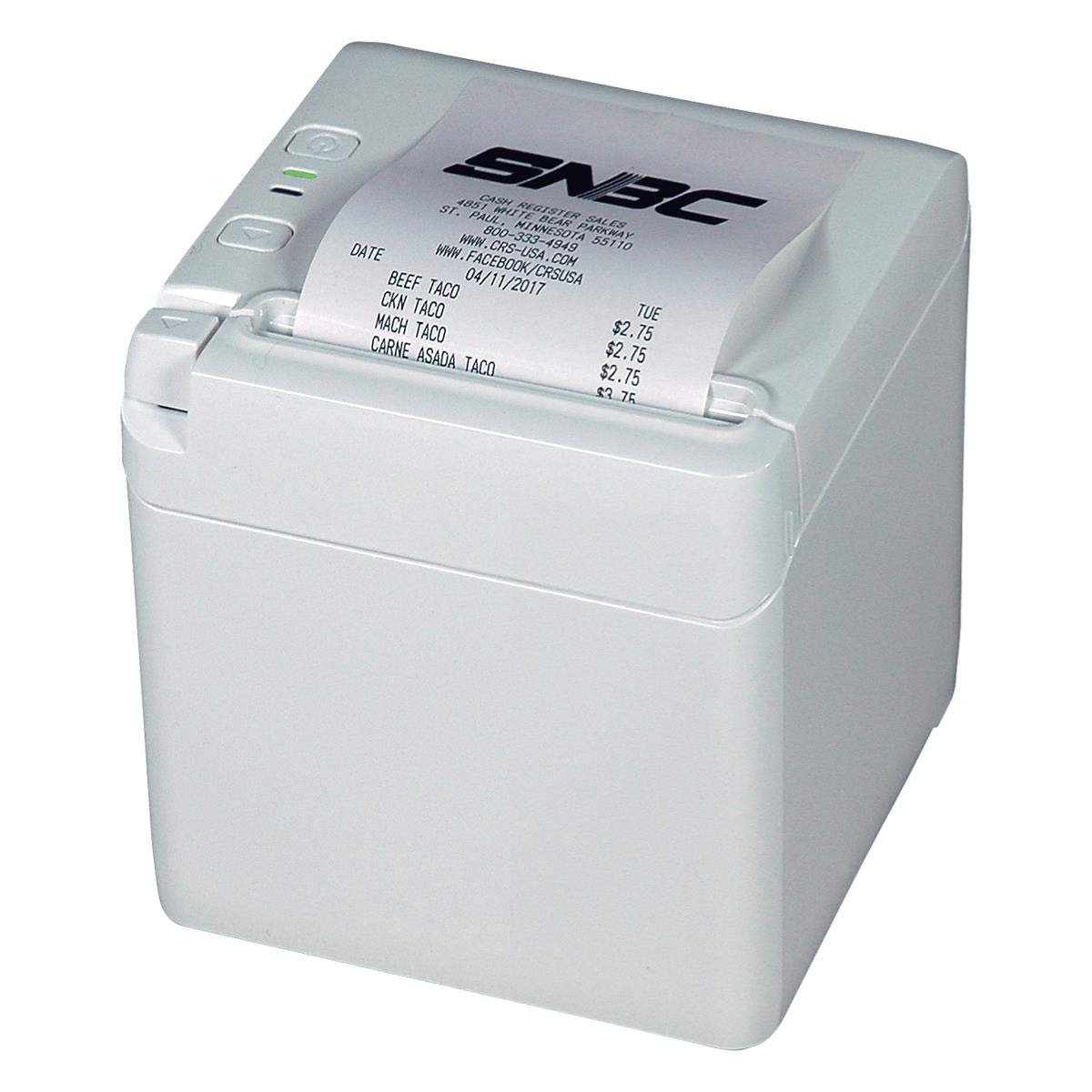 SNBC BTP-S80 Thermal Receipt Printer | Serial/USB/Ethernet, white