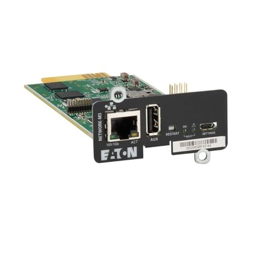 Eaton Cybersecure Gigabit Network-M3 Card for UPS and PDU, UL 2900-1 and IEC 62443-4-2 Certified Network Card