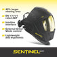 ESAB® Sentinel™ A60 Welding Helme | Black Low-Profile Design, High Impact Resistance Nylon, Large Viewing Area