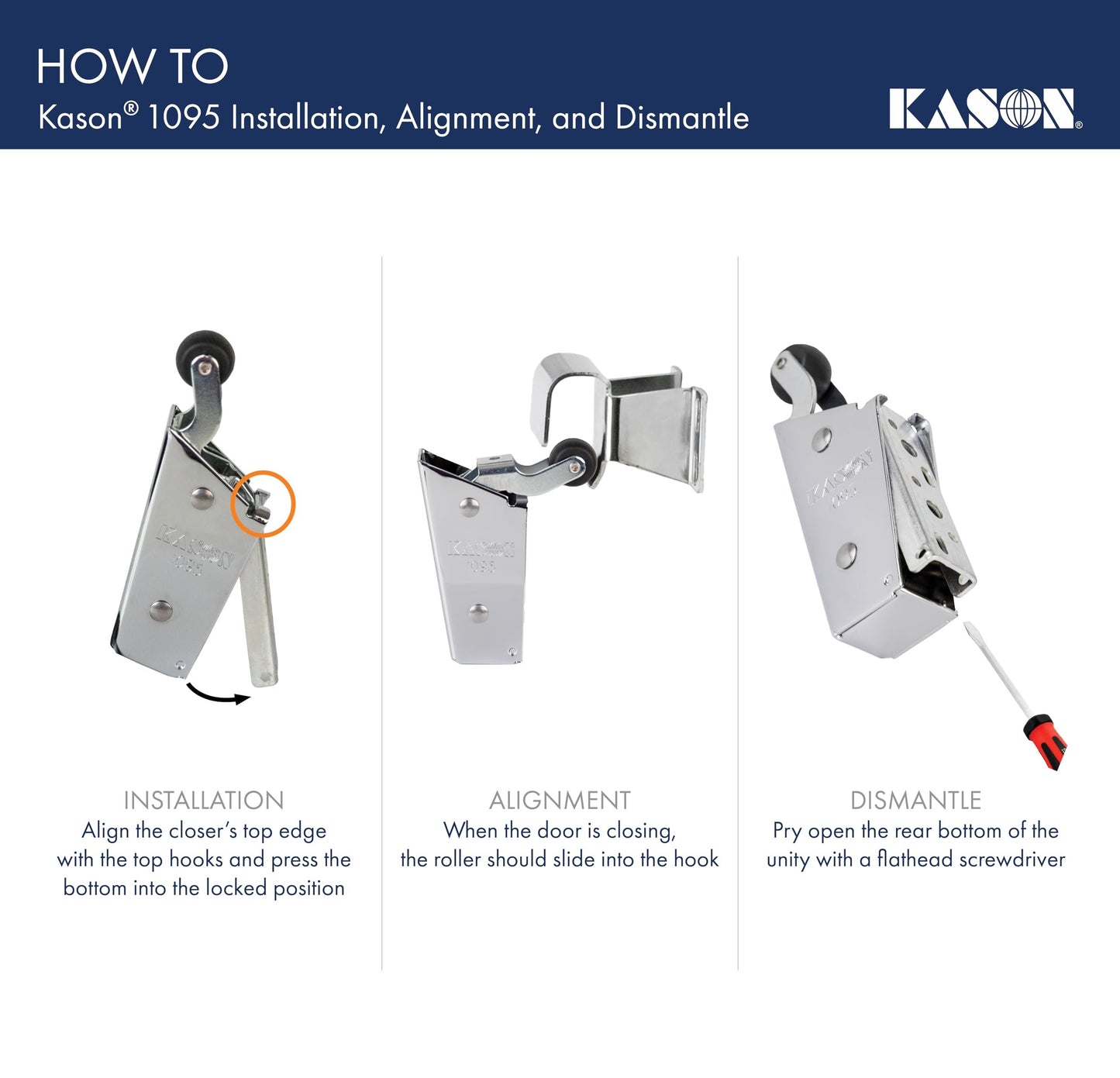 Kason 1095 Spring Action Door Closer
