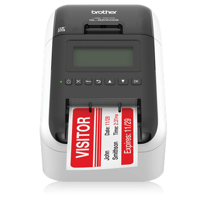 Brother QL-820NWBC Bluetooth Label Printer – Black, Red Printing & High-Speed